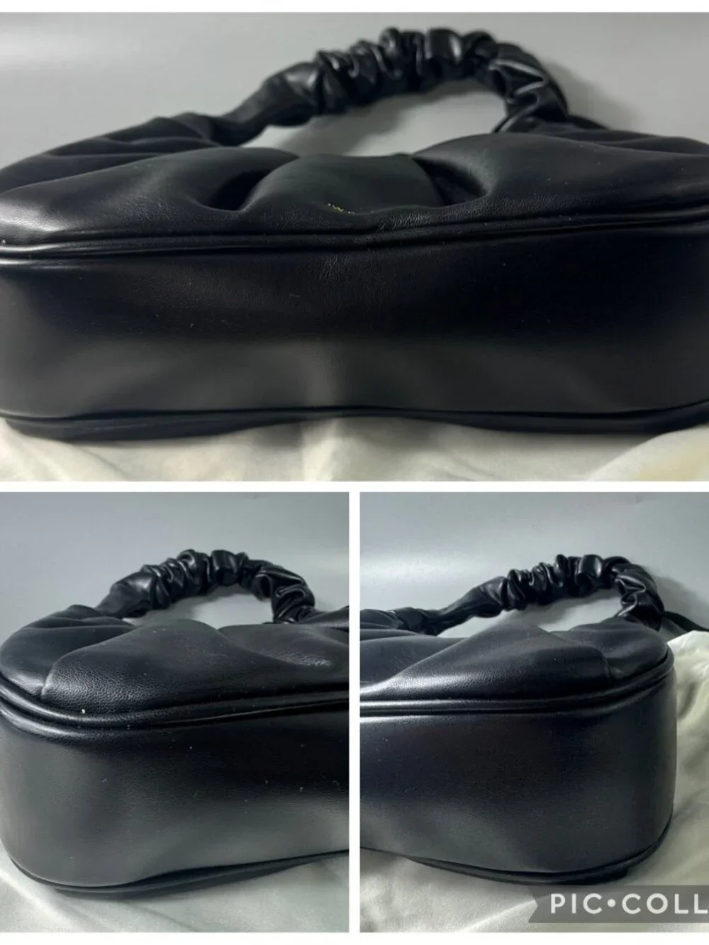 NWOT JW PEI Gabbi Ruched Hobo Handbag - Black